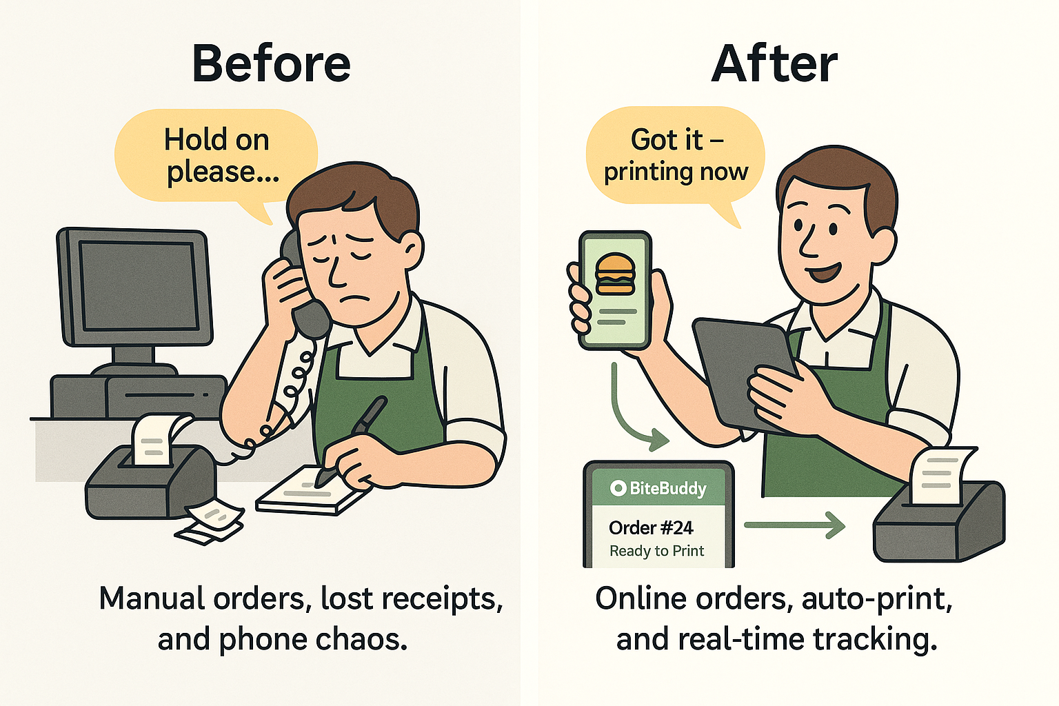 Empowering local restaurants with simple digital ordering and better customer service.